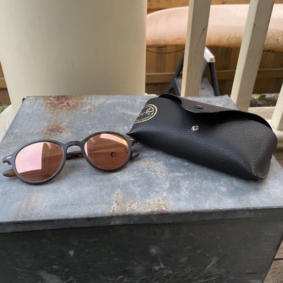 Ray Ban Sunglasses 4237 Black Matte Liteforce w/ matte Havana frame & copper - Picture 4 of 5